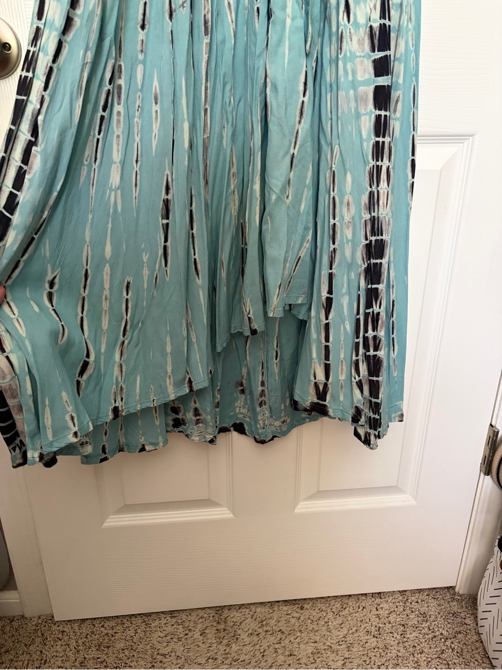 Women’s V-Neck Maxi Dress Tie-Dyed - Picture 4 of 13